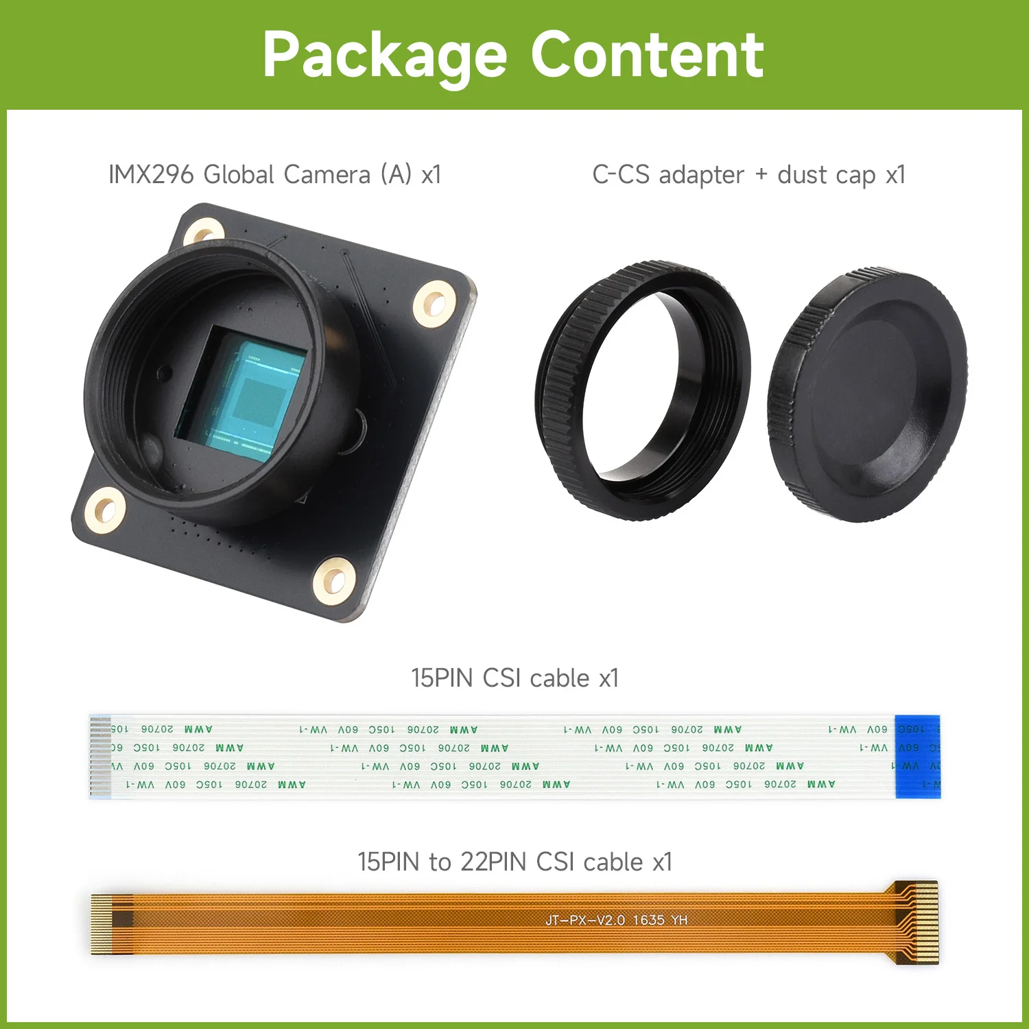 Modulo fotocamera Waveshare IM - Raspberry Pi Global Shutter Camera Imx296 recensione e prezzo
